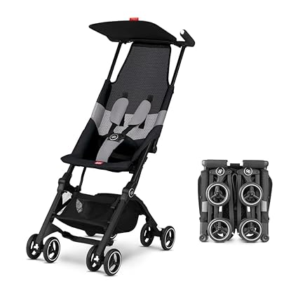 Pockit Air All Terrain Ultra Compact Lightweight Travel Stroller with Breathable