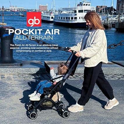 Pockit Air All Terrain Ultra Compact Lightweight Travel Stroller with Breathable