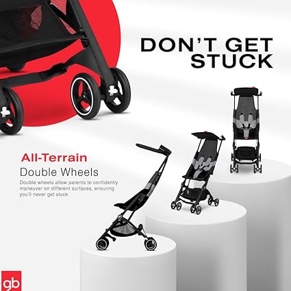 Pockit Air All Terrain Ultra Compact Lightweight Travel Stroller with Breathable