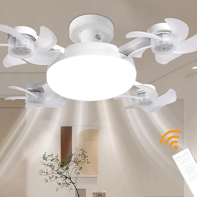 50cm Electric Fans with Light Combo