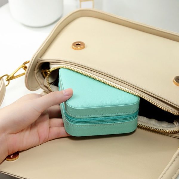 Travel Leather Jewelry Organizer Box