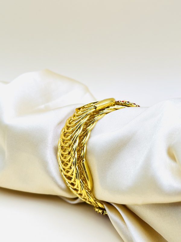 Imported Golden Crystal Bracelet Random Color
