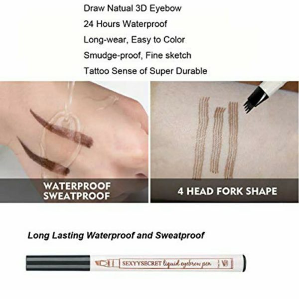 4 Tip Waterproof Eyebrow Pen