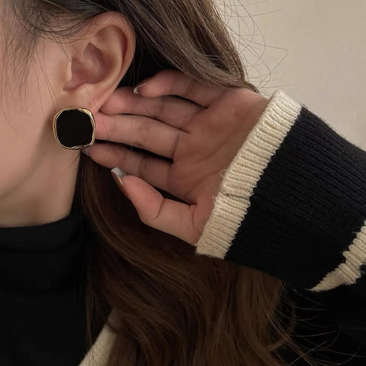 French Square Earrings