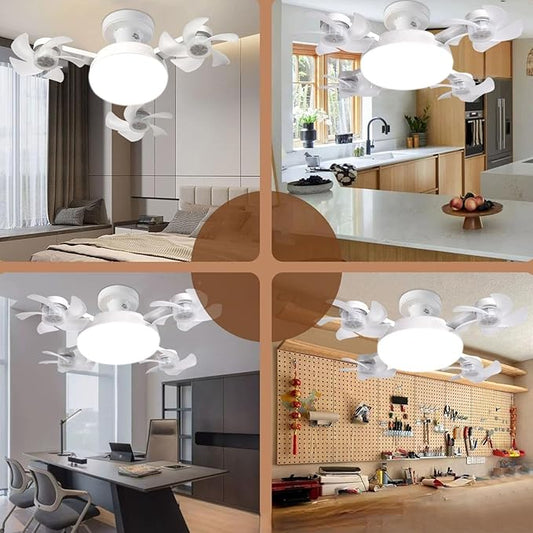 50cm Electric Fans with Light Combo