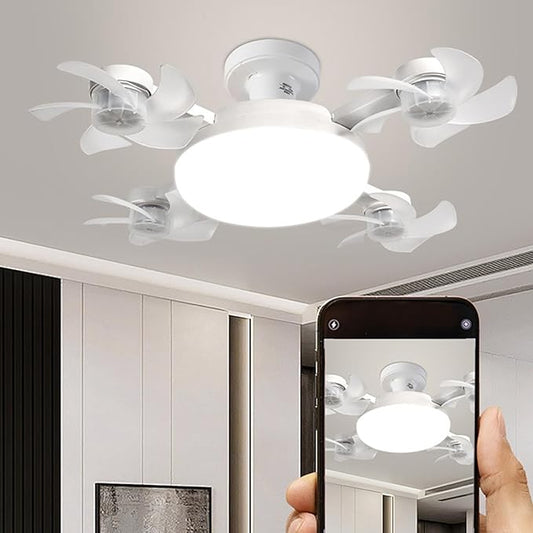 50cm Electric Fans with Light Combo