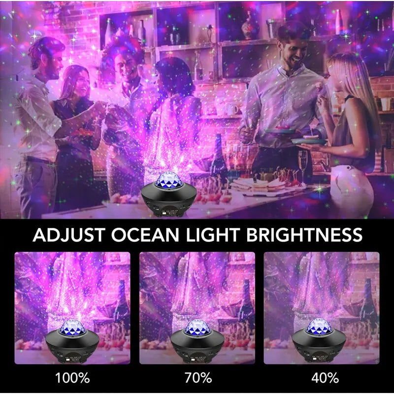 Galaxy Starry Light Projector Bluetooth Lamp with 21 Lighting Modes
